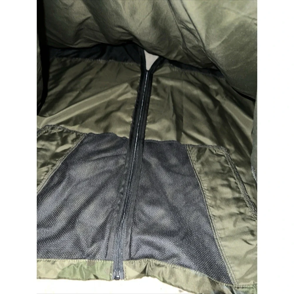 Bubba Gump Las Vegas Green Camo‎ Zip windbreaker hood jacket Mens Sz XXL 2XL New